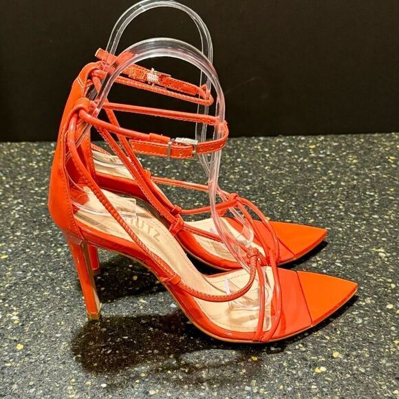 Shultz Orange Pamella Patent Leather Pumps. Size 7B. - Picture 6 of 12